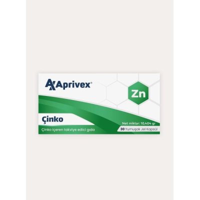 Aprivex Çinko 30 Yumuşak Kapsül